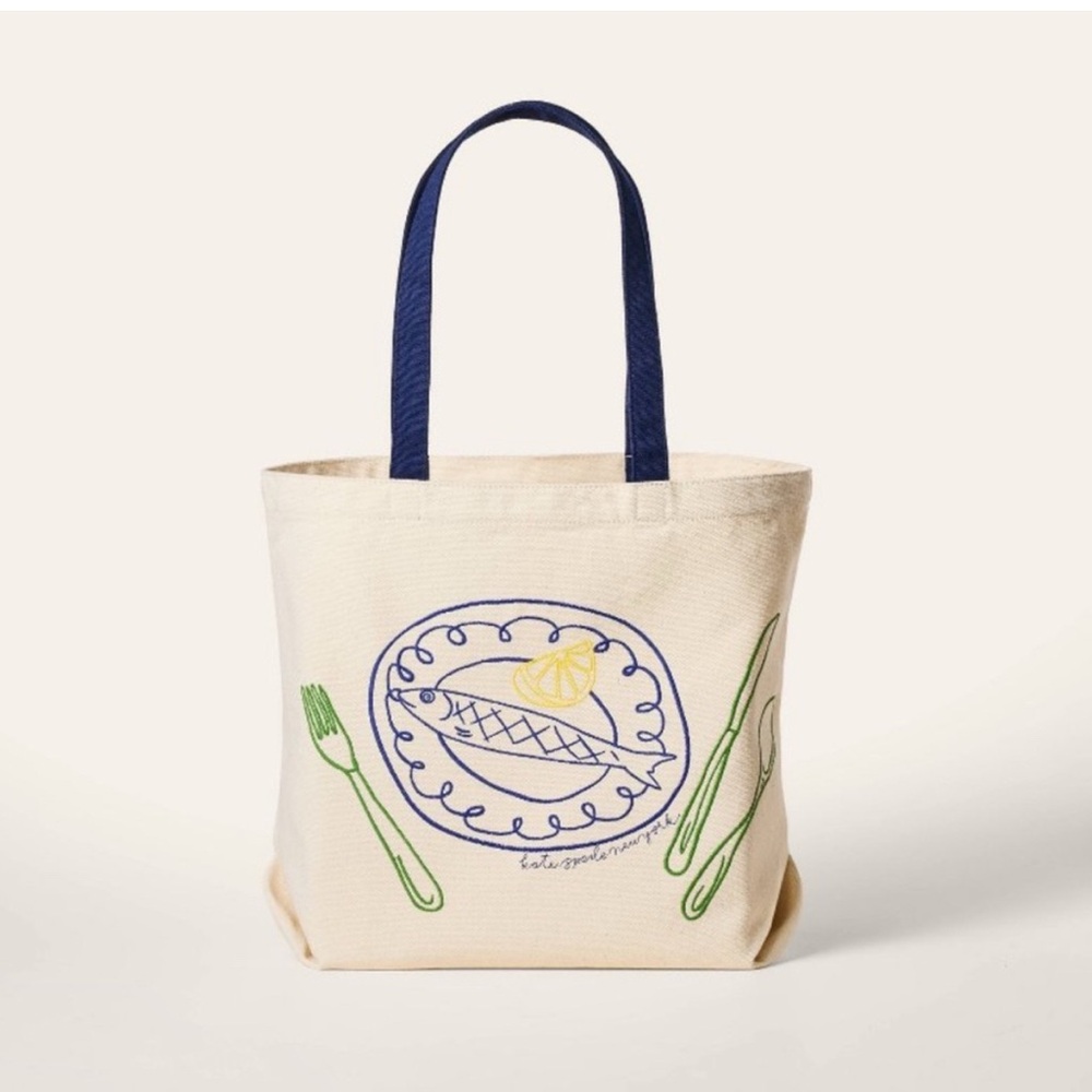 Kate Spade x Target Canvas Tote Bag NWT